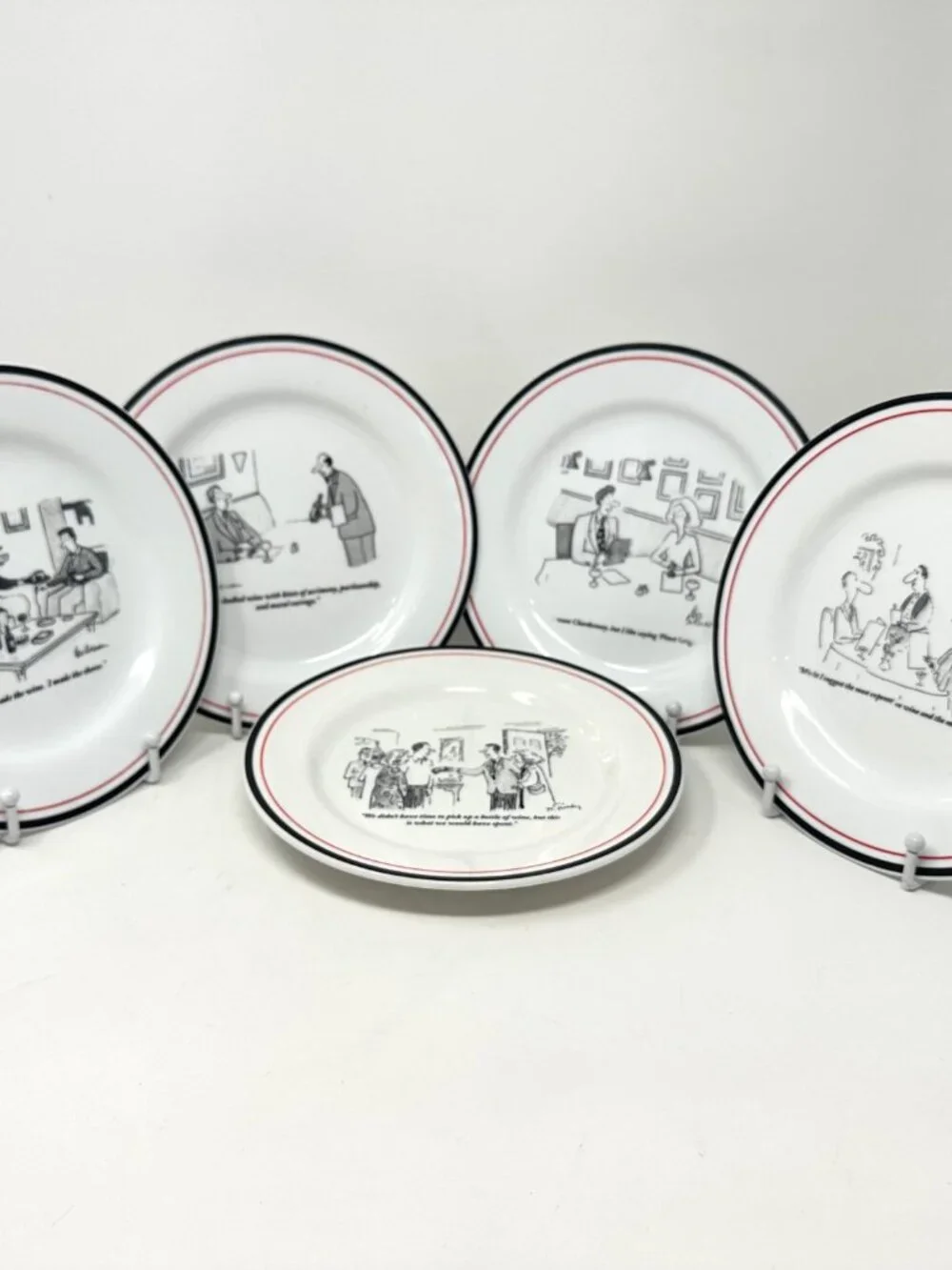 Vintage Restoration Hardware The New Yorker Cheese/Salad/App. Plates Set of 5